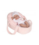 Bebé en Capazo Rosa 30cm