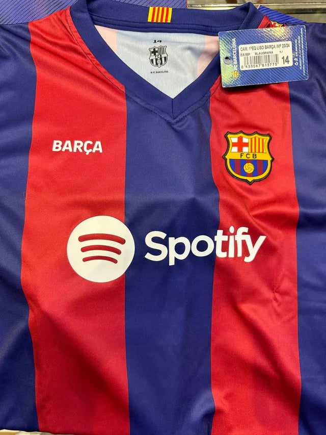 Equipación Futbol Club Barcelona 23/24 -Talla 14 años