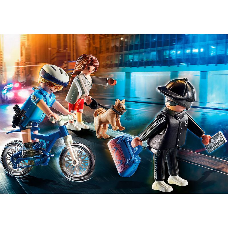 Playmobil City Action Bici Policial: persecución al carterista 70573