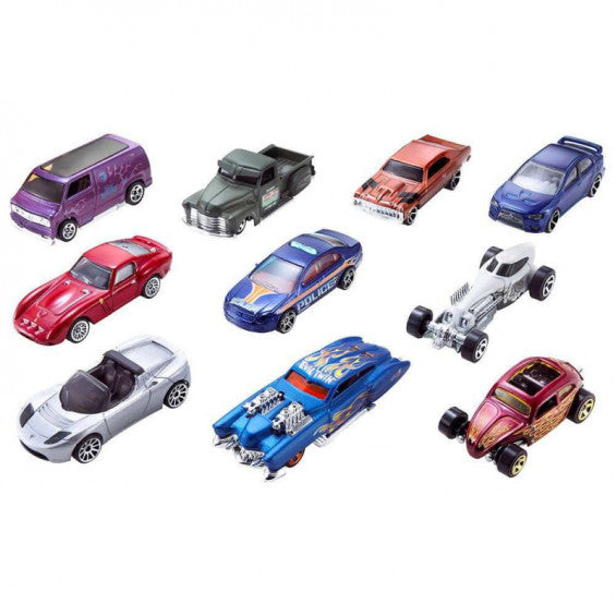 Hot Wheels Pack 10 Vehículos