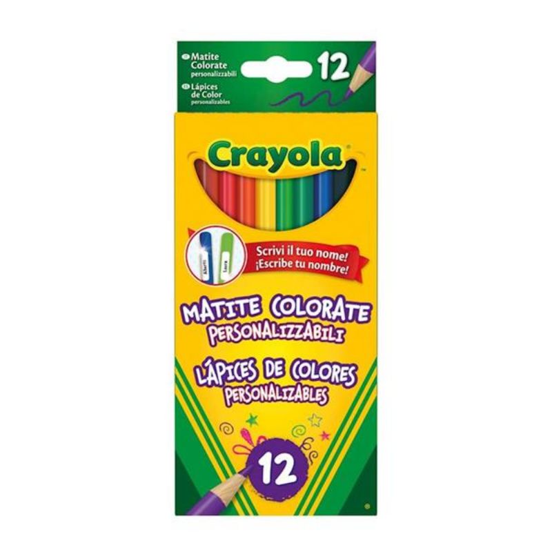 12 Lápices Crayola Personalizables