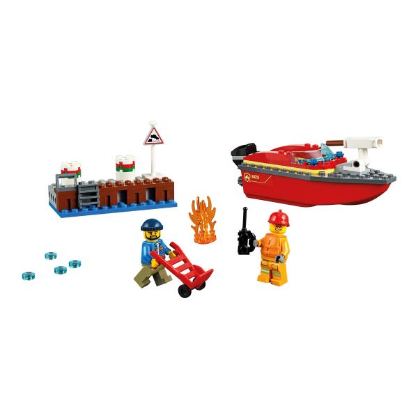 Lego City llamas en muelle 60213 - TheBlueKid