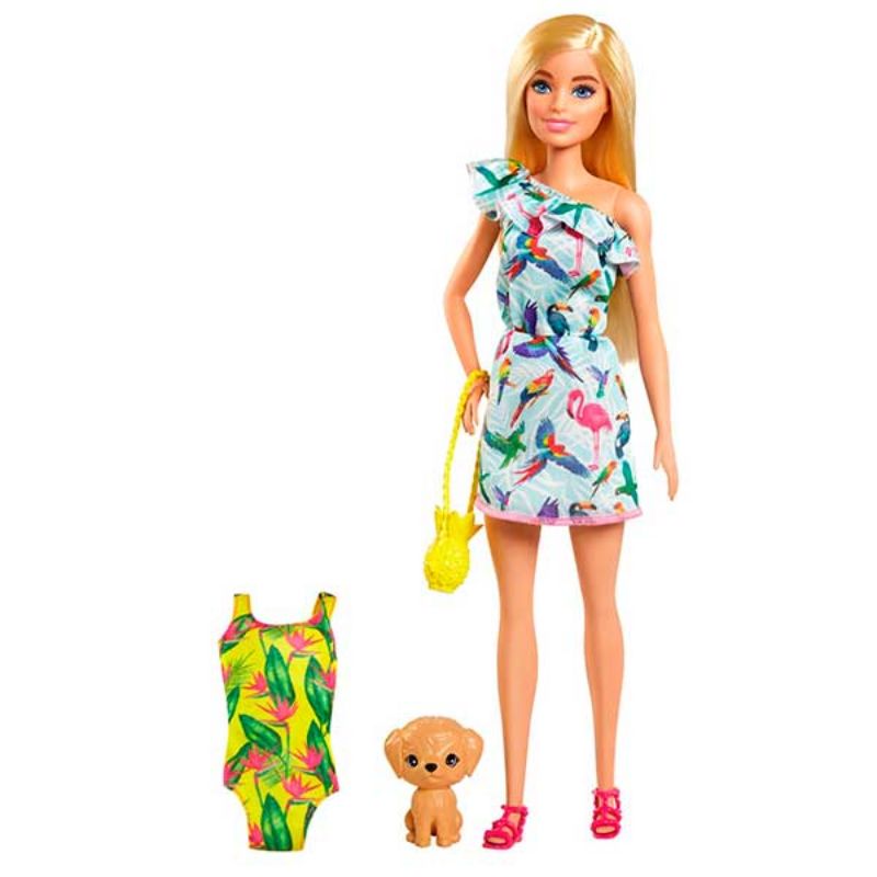 Barbie Muñeca con maleta y accesorios