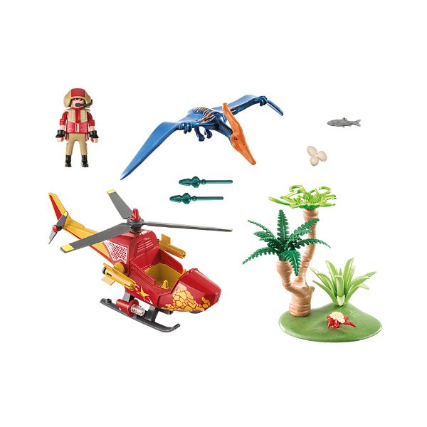 Playmobil Explorers Helicótero con Pterosaurio 9430