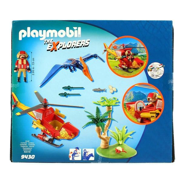 Playmobil Explorers Helicótero con Pterosaurio 9430