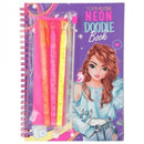 Libro Neón Doodle TOPModel con set bolígrafos