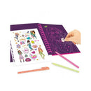 Libro Neón Doodle TOPModel con set bolígrafos