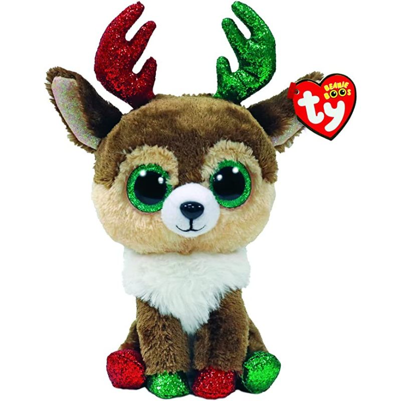 Ty Peluche Beanie Boos Reno Navidad Kinley15 cm