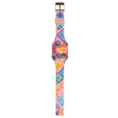 Reloj digital de silicona rosa