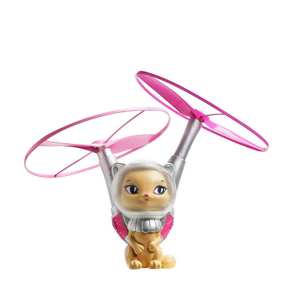 Barbie y mascota voladora