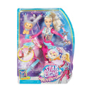 Barbie y mascota voladora
