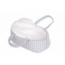 Bebé en Capazo Azul 26cm Arias Elegance