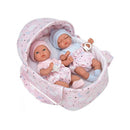 Bebé en Capazo Elegance Babies Gemelos 26cm Arias