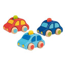 Coche de madera con claxon