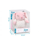 Peluche musical conejito rosa