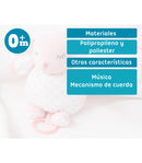Peluche musical conejito rosa