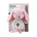 Peluche sonajero conejito rosa