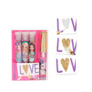 TopModel Set Pegatina purpurina