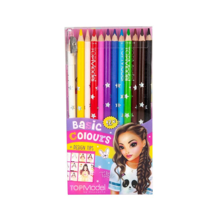 Top Model 12 lápices de colores - TheBlueKid