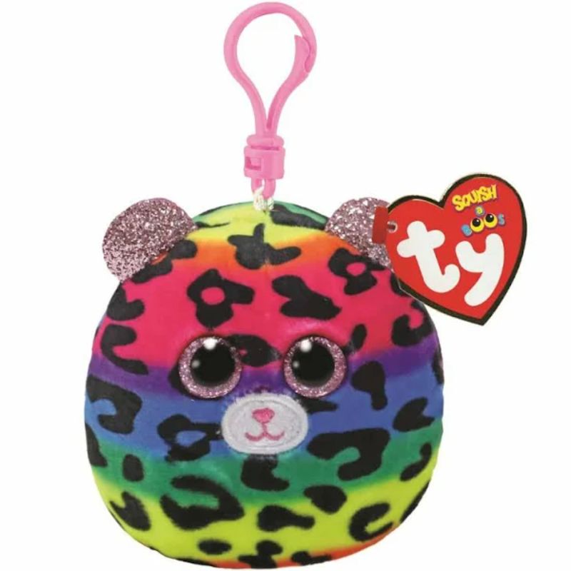 Ty Clips Squishy Beanie Giselle Leopard 9cm