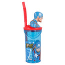 Capitán América Vaso con figura en 3D