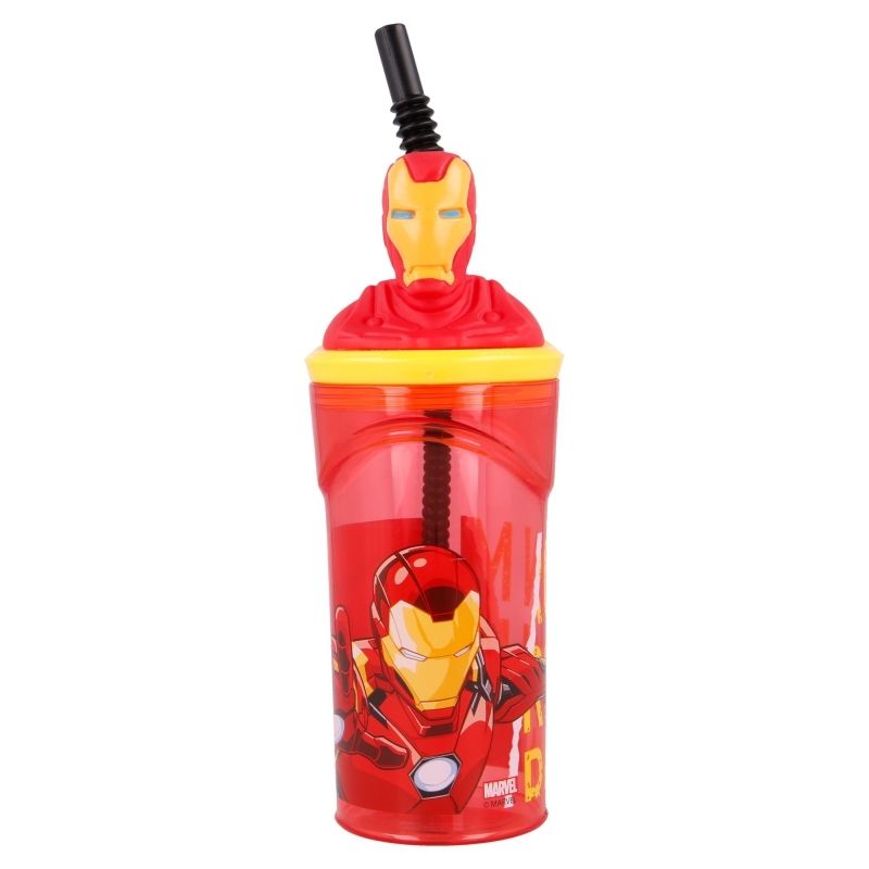 Iron Man Vaso con figura en 3D