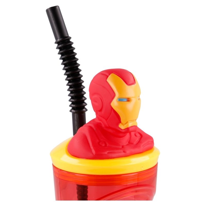 Iron Man Vaso con figura en 3D